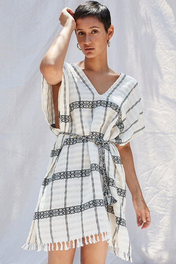 The Jazmin Caftan in Crema