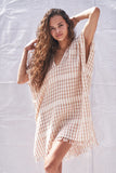 The Salina Caftan in Blush Stripe