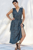 The Lido Dress in Blue Western Floral