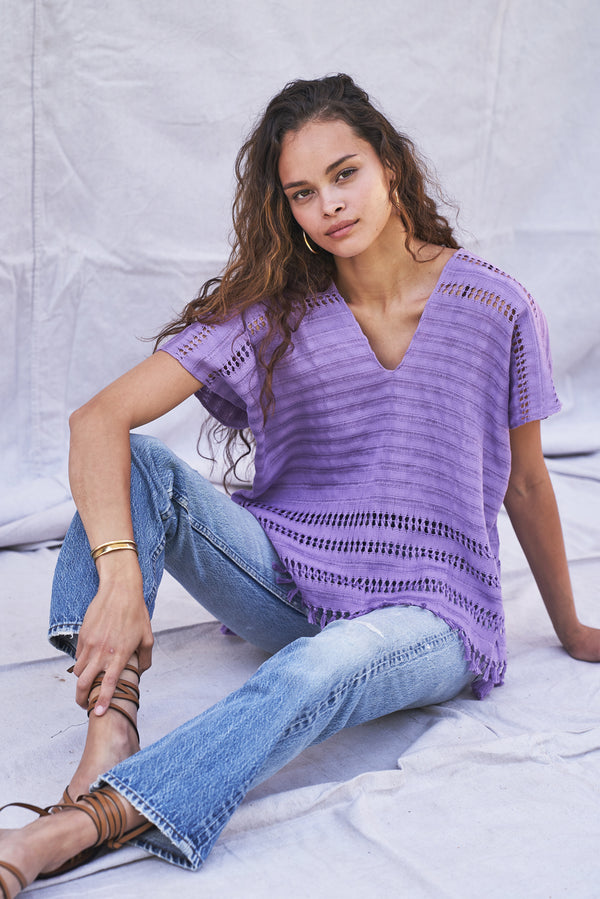 The Caftan Shorty in Lilac