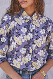 The Florian Button-up in Lilac Tropical