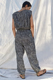 The Lucca Jumpsuit in Black Western Floral