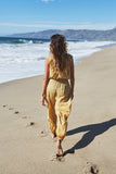 The Lucca Jumpsuit in Marigold Western Floral