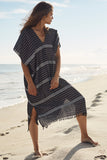 The Maxi Caftan in Black and White