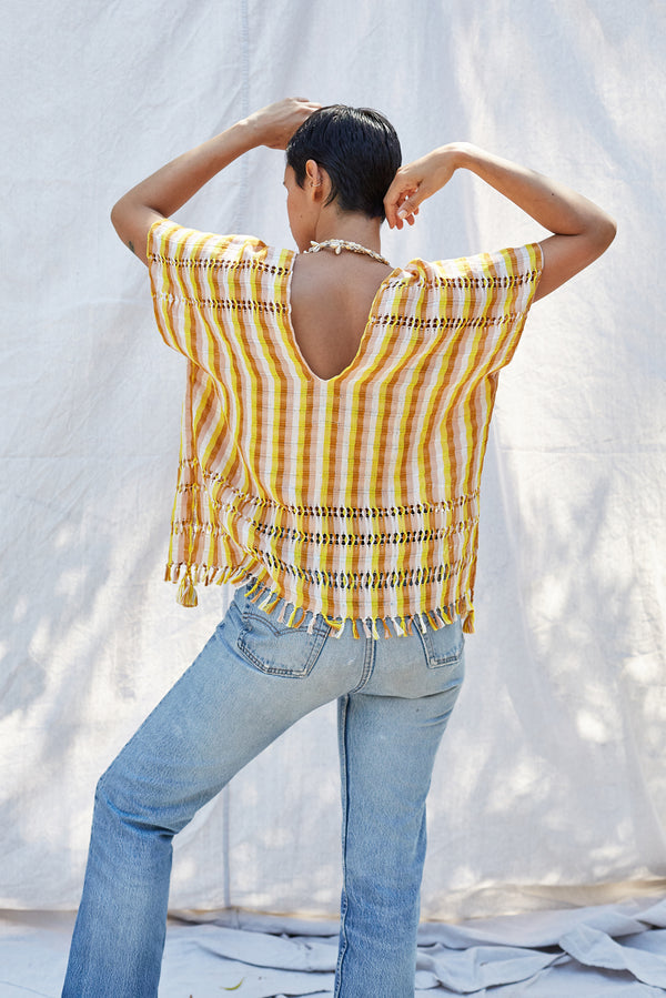 The Caftan Shorty in Sun Stripe