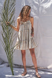 The Haydee Sundress in Terra Stripe