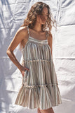 The Haydee Sundress in Terra Stripe